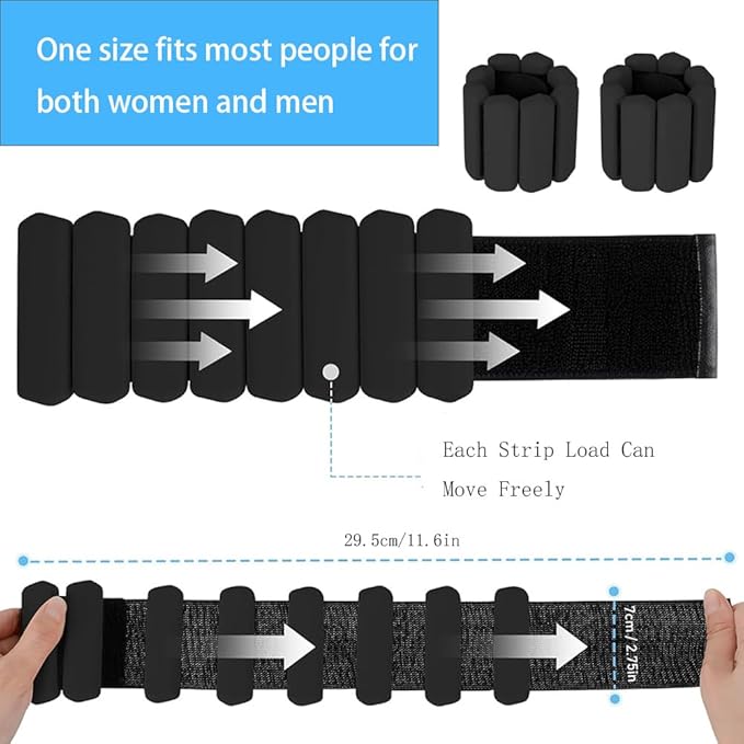 Ankle Weights Set of 2(1Lbs Each)