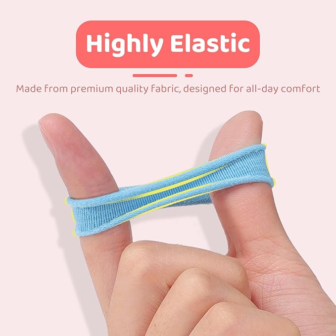 150PCS Hair Ties, IKOCO Cotton Small Hair Ties for Little Girls, Baby and Kids, Colorful Seamless Ponytail Holders