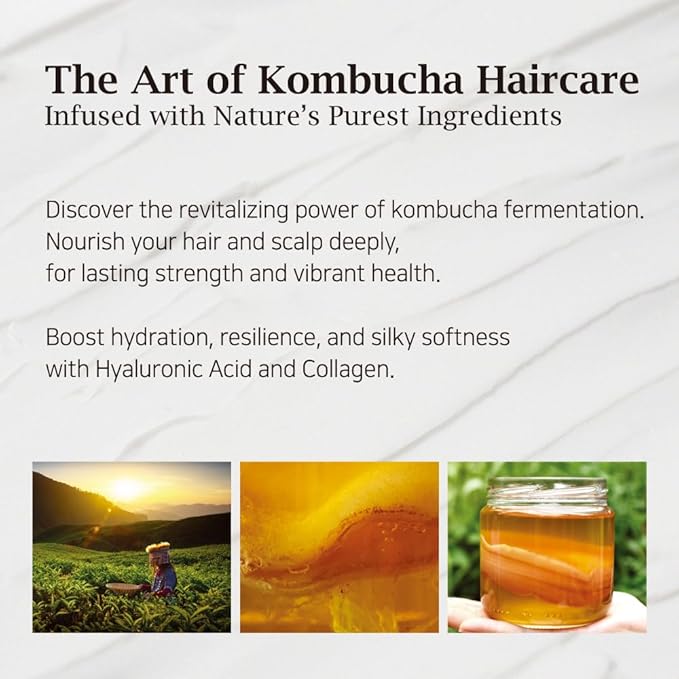 Kombucha Hair Mask 25.36 fl.oz – Hydrating & Restorative Treatment for Damaged Hair