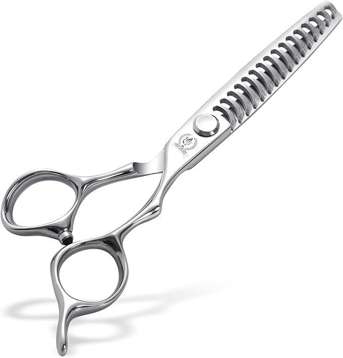 Fenice Peak 6 Inch 16 Teeth Professional Hair Thinning Scissors, VG10 Japanese Steel Texturizing & Blending Shears for Barbers, Salon Stylists & Home Use, CNC Precision Sharpened