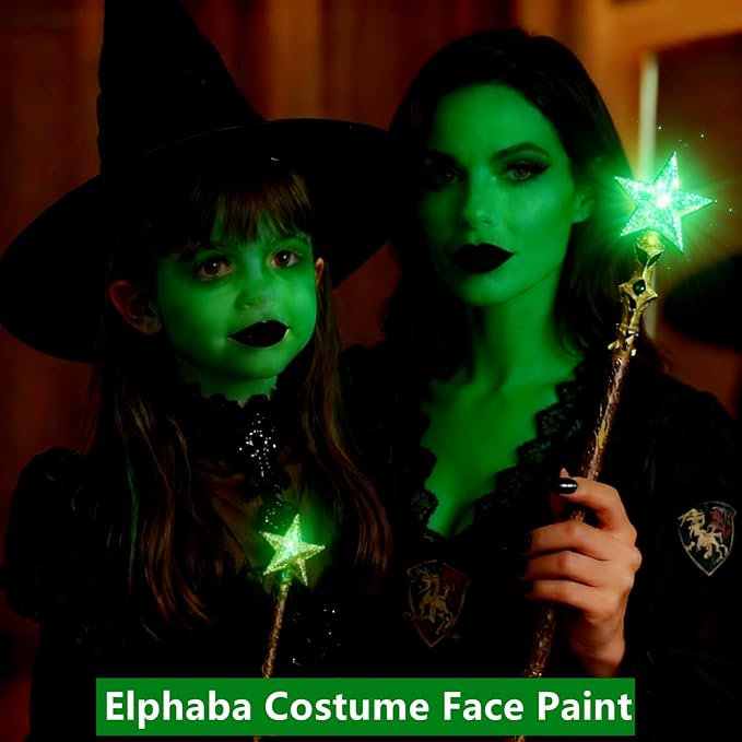 Go Ho Green Face Paint,Waterproof Oil Based Cream Face Body Paint Stick for Halloween Cosplay SFX Hulk Witch Gamora Green Costume Makeup