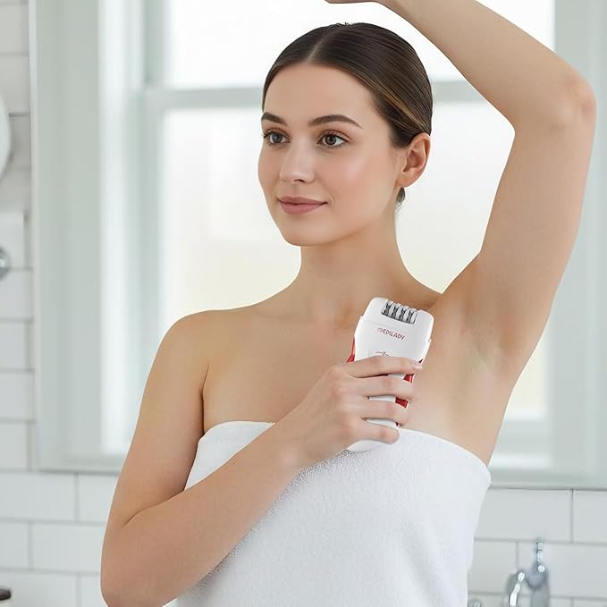 Epilady Legend 4 | Cordless Epilator Hair Removal Device for Women, 2 Speed Bikini Trimmer, Electric Shaver for Women, Rechargeable Body Hair Remover