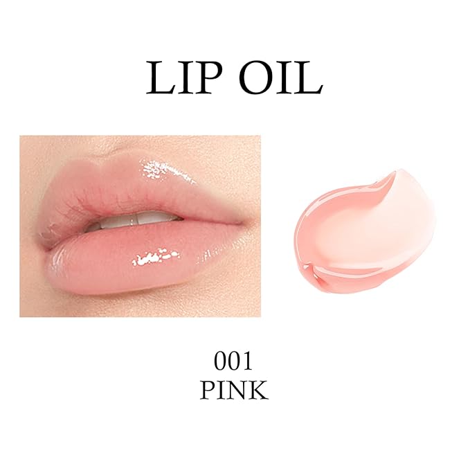KYDA 2 Colors Hydrating Lip Glow Oil,Moisturizing Lip Hydrating