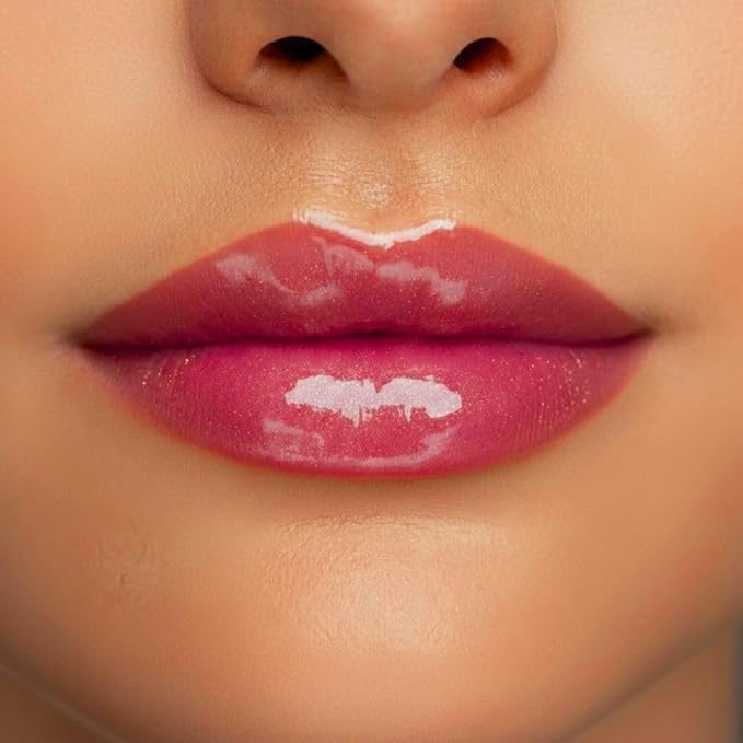 Radiant Professional Lip Glaze (15 Shades) - Ultra-Glossy, Non-Sticky & Long-Lasting Lip Gloss for Women - High Shine Hydration - Vegan & Moisturizing for Soft, Nourished Lips - (21 CHERRY SPARKLE)