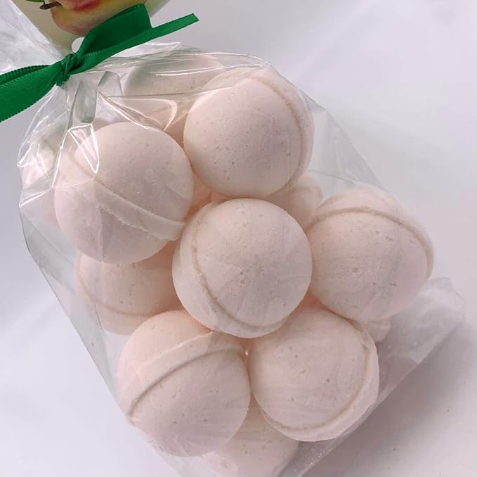 Spa Pure Peach Bath Bombs: Georgia Peach Bath Bomb Fizzies (14) 1 oz Each with Shea Butter, Ultra Moisturizing...Great for Dry Skin (Georgia Peach)