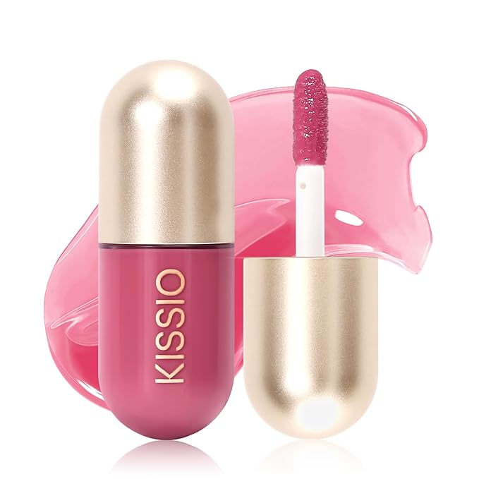 KISSIO Lip Plumper,Color Lip Plumper Gloss,Lip (04#Liqueur)
