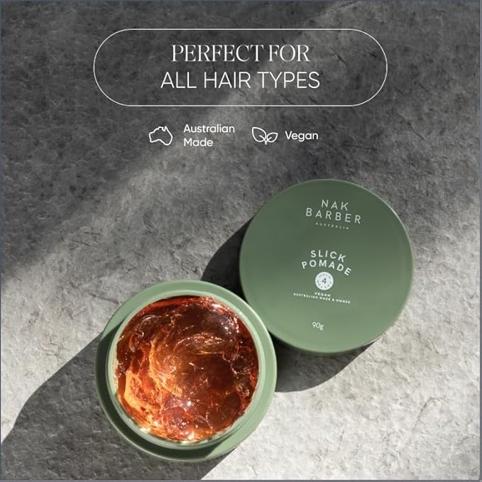 NAK Barber Slick Pomade 90g - Anti-Frizz Clay for Men Hair