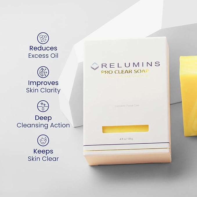 Relumins Authentic Professional Clear Soap with Calamansi & Salicylic Acid with Net