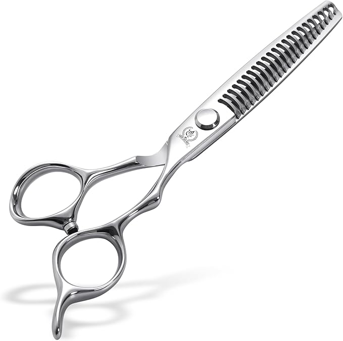 Fenice Peak 6 Inch 26 Teeth Professional Hair Thinning Scissors, VG10 Japanese Steel Texturizing & Blending Shears for Barbers, Salon Stylists & Home Use, CNC Precision Sharpened