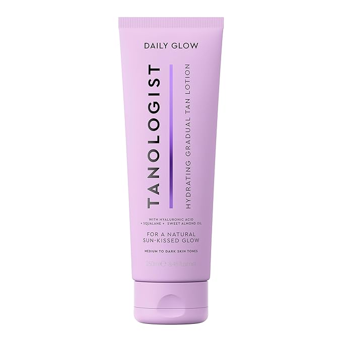 Tanologist Hydrating Gradual Tan Lotion - Medium/Dark - Hydrating Self Tanning Lotion with Hyaluronic Acid & Squalane - Sun Kissed, Natural Looking Self Tan - 8.45 fl oz