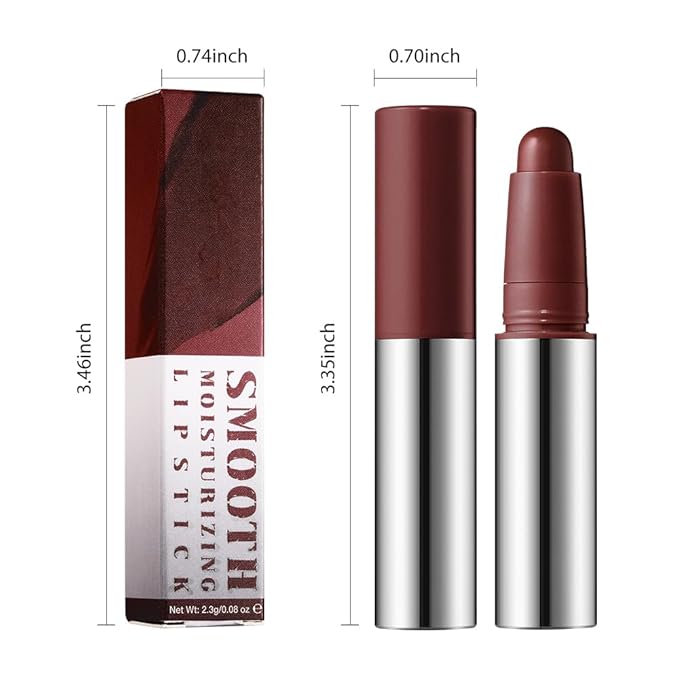 IATMOMOD Chocolate Matte Lipstick Crayon, Long Lasting Waterproof Velvet Lip Liner Pencil, High Pigment Non-Drying 24H Cruelty-free Lip Makeup
