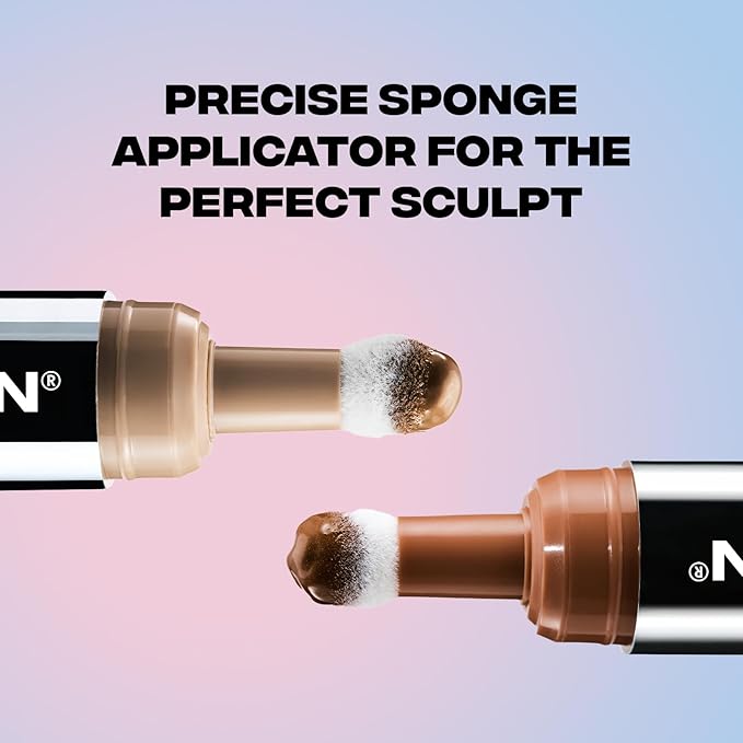 Sacheu Liquid Contour STAY-N Long Wear Cream Contour Makeup — Long Lasting, Blendable, & Lightweight Formula — Vegan & Cruelty-free, Giving Drama