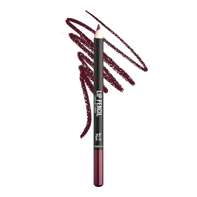 KISS New York Professional Slim Lip Pencil, Creamy Soft Lip Liner, Smooth Long-Lasting Rich Lip Color, Natural Lip Makeup, Water-Resistant Lip Crayon (Plum)