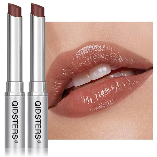 2Pcs Nude Honey Lipstick Tinted Lip Balm, Sheer Hydrating Lip Stain for All Skin Tones, Natural Lightweight Lips Gloss Makeup for Women, Vegan & Cruelty-Free