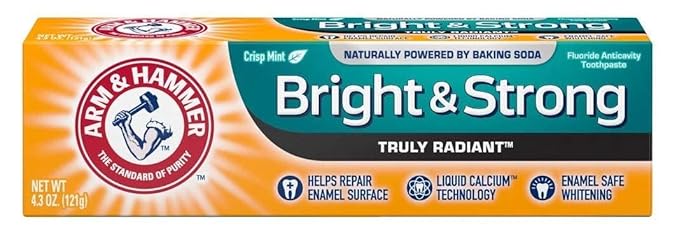 ARM & Hammer Truly Radiant Whitening & Enamel Strengthening Toothpaste Fresh Mint 4.3oz - 2 Pack by Arm & Hammer