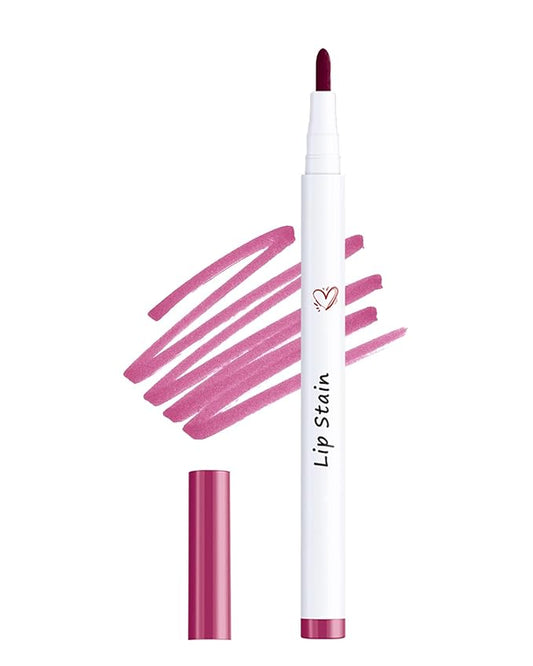 Lip Stain Marker Pen, Rose Pink Lip Liner Longlasting