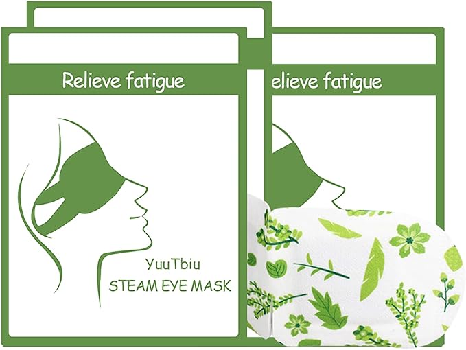 YuuTbiu 26 Packs Disposable Heated Eye Mask - Double Value Steam Mask for Dry Eyes & Puffy Eyes Relief, Perfect for Family Sharing, Night Use, Travel, Home Spa, and Relaxing Warm Compress