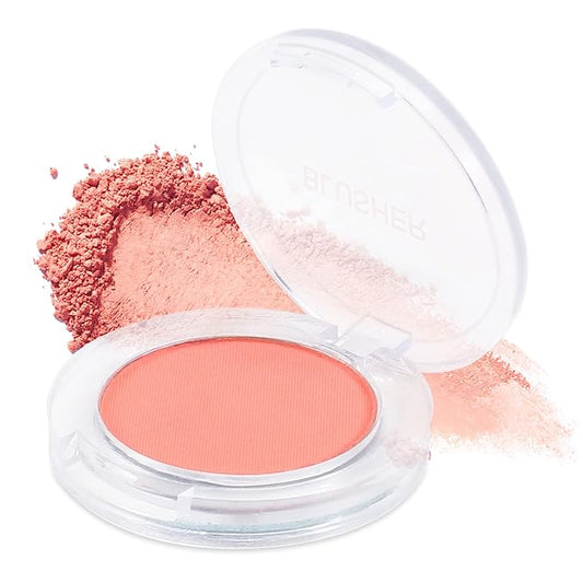 Boobeen Single Color Blush Face Blush Palette Matte Easily, Lightweight