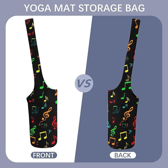 Portable Single Shoulder Yoga Mat Bag Carrier with Pocket Spacious Storage for Yoga Gym Fitness