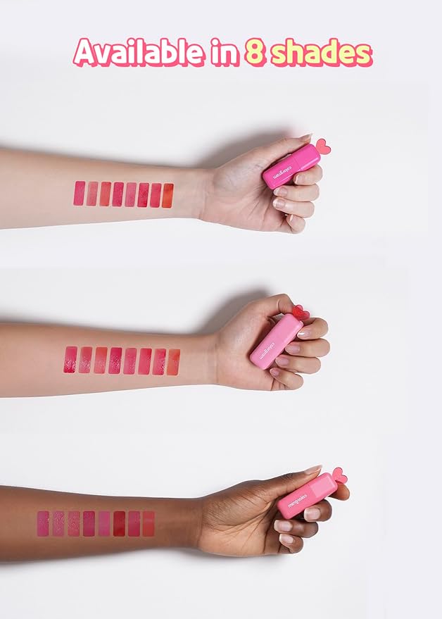 COLORGRAM Juicy Blur Tint 08 Cooling Strawberry | Daily Semi-Matte, Semi-Glossy, Long-Lasting Lip Stain, Moisturizing, Buildable & Blendable, highly Pigmented (0.12 Fl. Oz.)