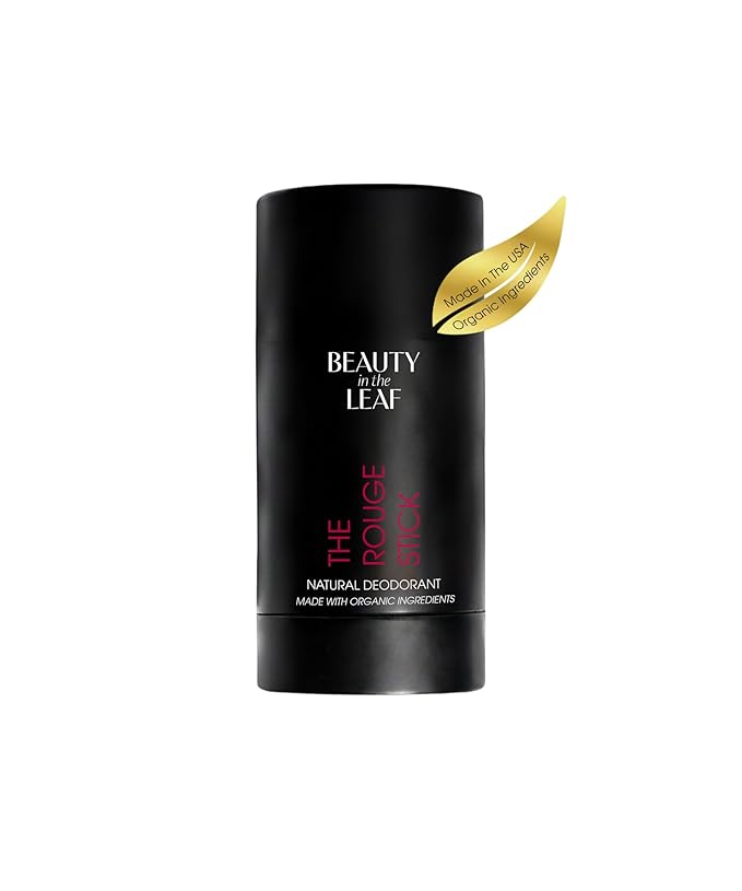 LIMITED EDITION | The Rouge Stick Natural Deodorant | Organically Made in the USA | Aluminum-Free | 100% Vegan | Exotic Black Cherry Scent | Detoxifying Charcoal & Probiotic Odor Control Formula