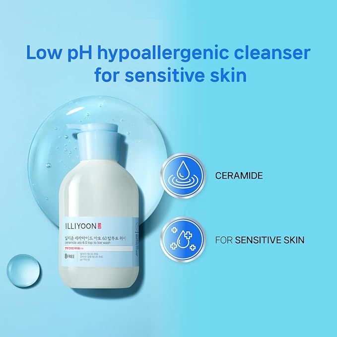 Illiyoon ATO Top To Toe Wash 16.9 Fl Oz with ATO Lotion 2.29 Fl Oz
