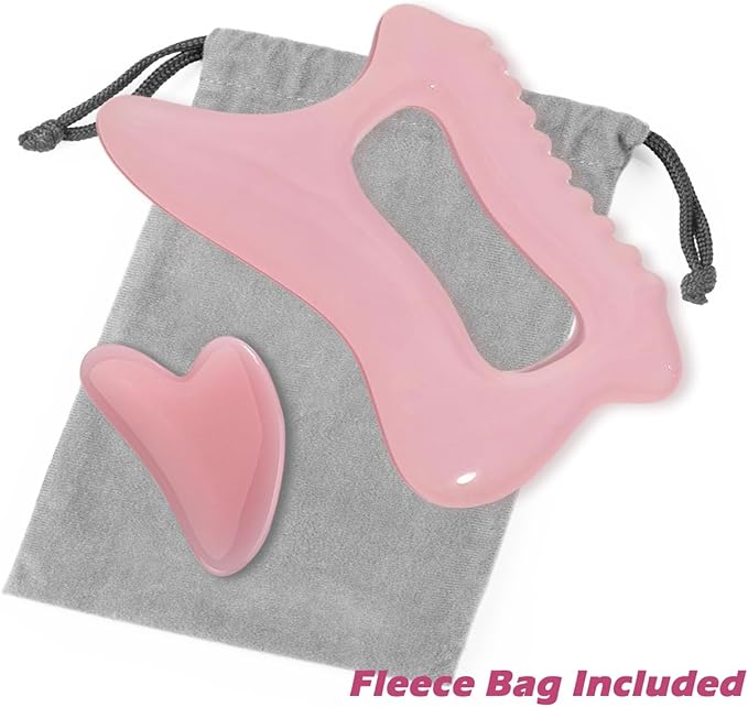 Body Gua Sha Tool for Cellulite Remover Muscle Pain Relief, Lymphatic Drainage Massager for Body Shaping, Muscle Pain Relief Pink