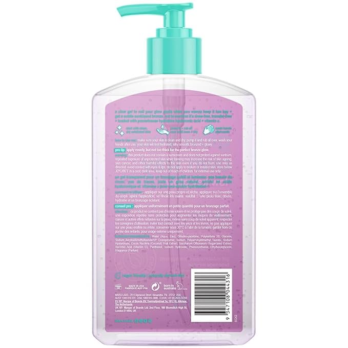 b.tan Dark Clear Self Tan Gel Tanning