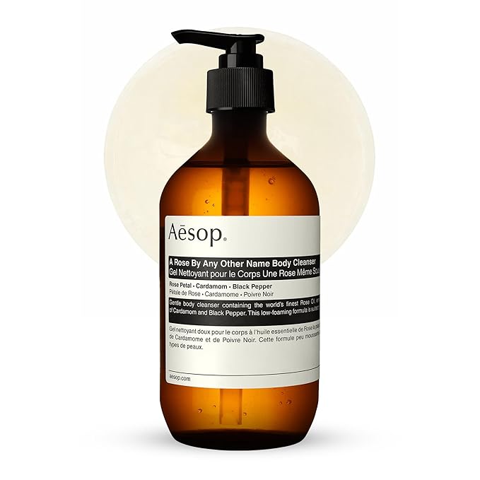 Aesop A Rose By Any Other Name Body Cleanser | Gentle Botanical Cleanser with Rose Petal Oil & Plant Extracts | 500 mL / 16.9 oz