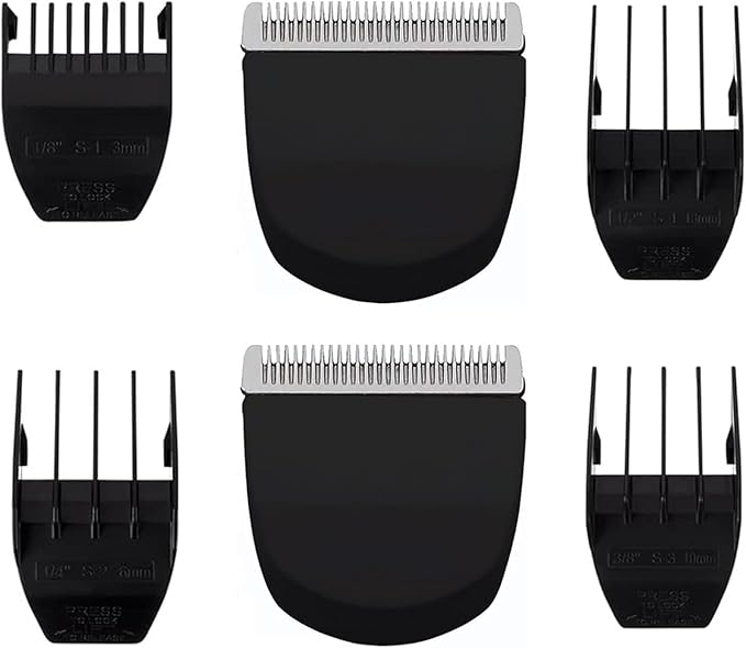 2 Pack Professional Peanut Clipper/Trimmer Snap On Replacement Blades #2068-300 - Compatible with Wahl Peanut Hair Clipper/Trimmer, Black (Black 2 Pcs)