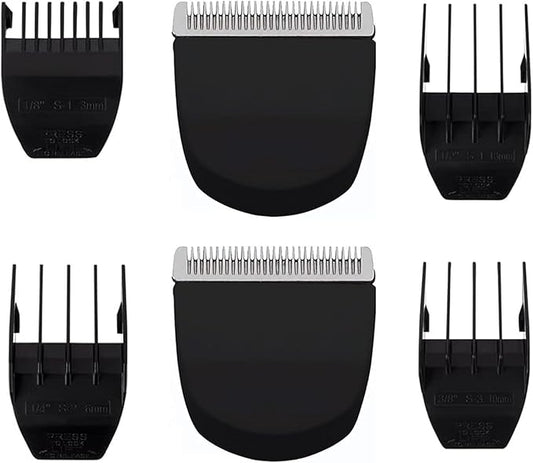 2 Pack Professional Peanut Clipper/Trimmer Snap On Replacement Blades #2068-300 - Compatible with Wahl Peanut Hair Clipper/Trimmer, Black (Black 2 Pcs)