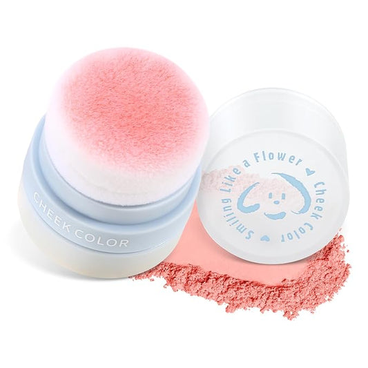 Boobeen Powder Blush for Cheeks, Air Cushion Matte