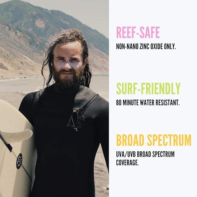 Original Sunblock - Natural Sun Screen - Zinc Sunscreen - Reef Safe Sunscreen - Surf Sunscreen SPF 30 Sunscreen (Zombie White, 2 oz)