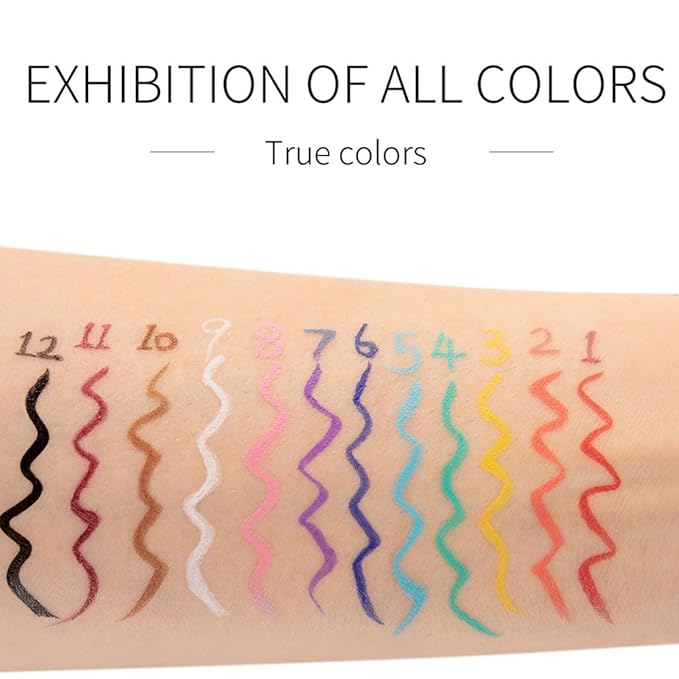 liquid eyeliner waterproof eyeliner Pigmented smudge proof eye liner liquid liner Dark Blue