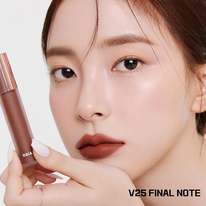 BBIA Last Velvet Tint - Soft & Creamy Matte Finish Lip Stain, Blur Effect with Velvety Texture, Long-Lasting, High Pigment, Lightweight, Non-Drying, Vegan, Korean Lip Makeup (V21 REAL NOTE)