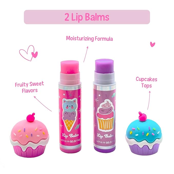 Hot Focus | All About Lips Candy Edition – Assorted Lip Gloss Flavors, Non-Toxic Lip Glosses & Makeup for Kids & Teens