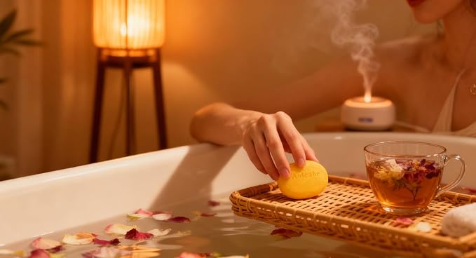 Aoteahr Kojic Acid Soap with Turmeric for Face & Body, Gentle Brightening Cleansing Bar, 3.5 oz Each, 2-Pack