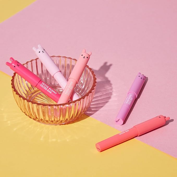 TONYMOLY Petit Bunny Lip Gloss for Women, Easter Basket Stuffer, Long Lasting Lip Crayon, Korean Lip Gloss, Vitamin E Enriched, Soften & Moisturize Lips, Juicy Orange
