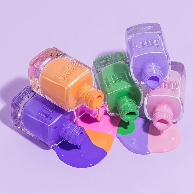 duri Nail Polish, GBD207 Summer Vibe Set, Made with 6 Trending Colors, Quick Drying, Full Coverage, Glossy Finish, 0.45 Fl Oz each