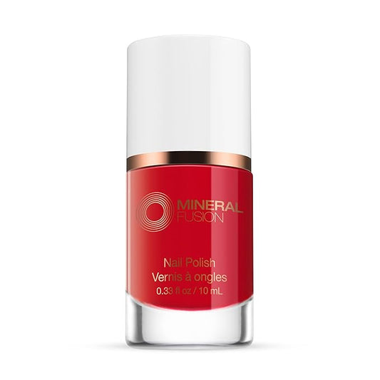 Mineral Fusion Nail Polish, Bright Red, Fast 'N Fabulous Fast ‘n Fabulous 0.33 Fl Oz (Pack of 1)