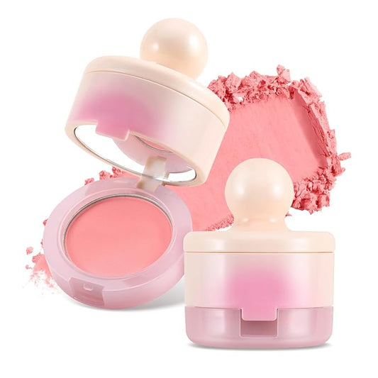 Boobeen Blush Compact for Face, Matte Powder Blush Natural Glowing