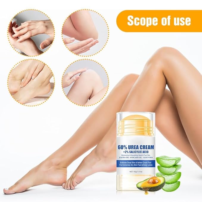 Hydrating and Anti-Cracking Foot Cream, 2025 Moisturising and Relieves Cracking and Dryness Foot Cream, Hand and Foot Repair Cream for Women & Men Callused, Feet, Knee, Elbow, Hand (Blue-1PC, #01)