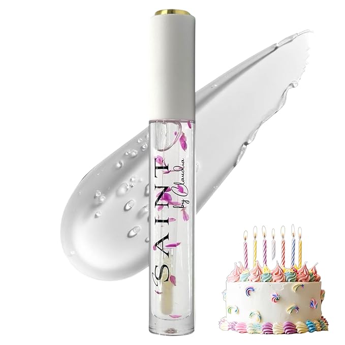 Birthday Cake Flavor Lip Oil - Nourishing And A High Shine Finish, Infused With Shea Butter, Antioxidants and Vitamin E, Vegan & Cruelty-Free