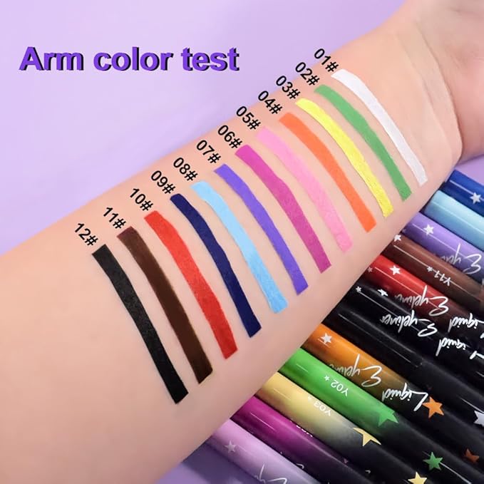 evpct Royal Blue Matte Liquid Eyeliner Waterproof Smudge Proof, Blue Eye Liner Liquid Liner for Face Body Paint, Long-lasting Eyeliner Waterline Thin Quick-dry Eyeliners Pencil Eye Makeup Stay all Day