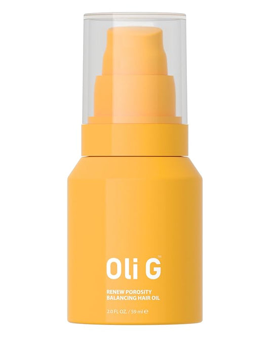Oli G Renew Porosity Balancing Oil 2oz / 59ml | Lightweight Hair Oil for Frizz Control, Moisture Repair & Shine
