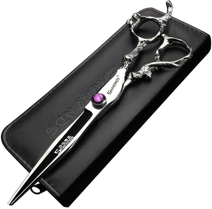 6/7/8/9 Inches Professional Hairdressing Scissors Set,Stainless Steel Hairdressing Scissors for Women & Men… (8 inch cutting scissors)