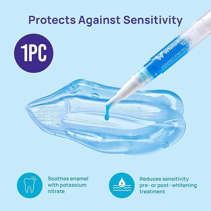 WhiteBite Pro Teeth Whitening Pens for Sensitive Teeth (8 Pens) – 35% Carbamide Peroxide Gel, Desensitizing Gel – Fast Whitening, Enamel-Safe, Travel-Friendly