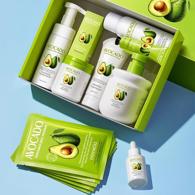 Avocado Facial Skincare Set - Complete Moisturizing