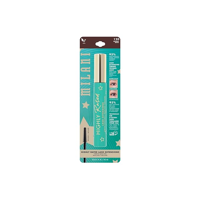Milani Tubing Mascara | Highly Rated Mascara - Brown | Length and Lift | Shea Butter to Nourish and Condition Lashes Pack of 2