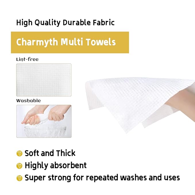 Disposable Face Towels XL 100 Count - Extra Thick Soft Makeup Remover Wipes for Sensitive Skin Degradable Facial Cleansing Towels